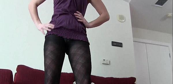  Let me wrap my nylons around your cock JOI